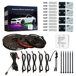DC12V RGBIC Atmosphere Underbody Light Strip Smart LED Strip Light